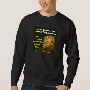 Sudadera El León Dice Que No Puedo Estar Seguro Pero Creo Q
