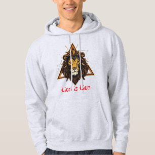 Sudadera El león: La furia del diseño de la capucha de la b