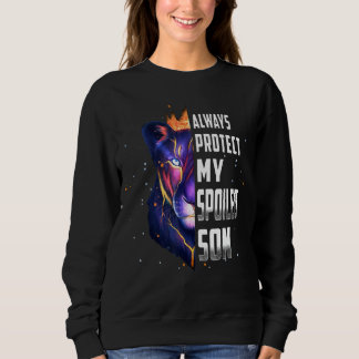 Sudadera El león siempre protege el día de mi hijo malcriad