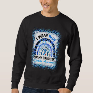 Sudadera El leopardo crudo con arco iris azul en la guerra
