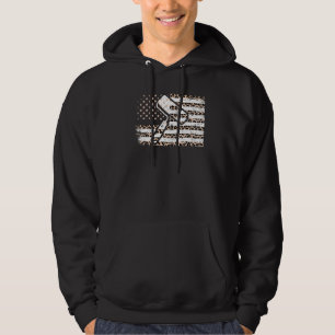Sudadera El Leopardo De La Bandera Norteamericana Imprime L