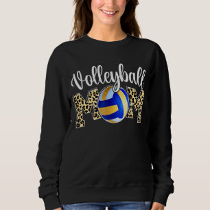 Sudadera El leopardo de la madre del voleibol le dio un sal
