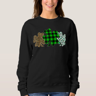 Sudadera El leopardo de los tres corazones de Shamrock plai