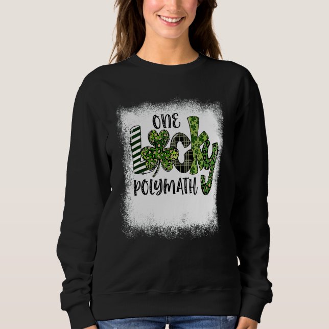 Sudadera El leopardo del día de St Patricks podrido un polé (Anverso)