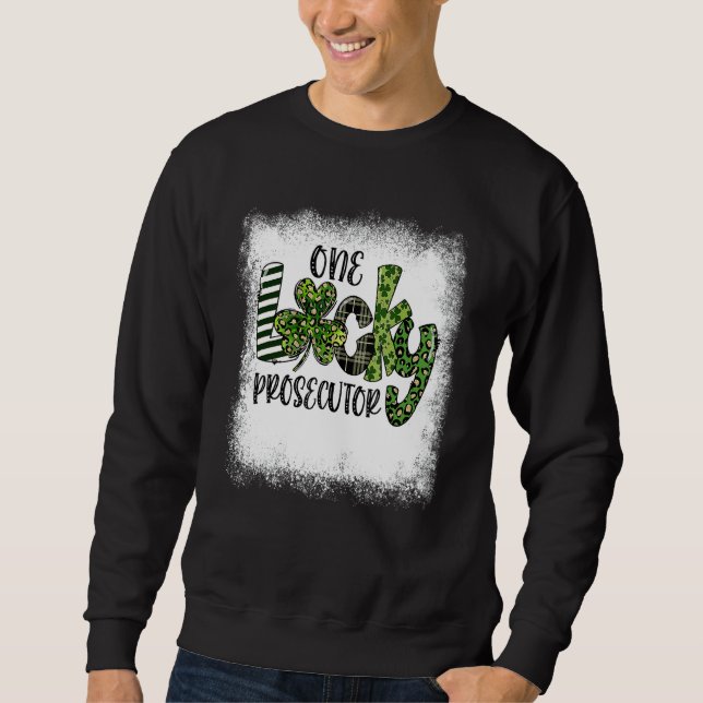 Sudadera El leopardo del día de St Patricks podrido un pros (Anverso)