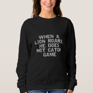 Sudadera El Levantamiento Motivacional Cuando Un León Rota,