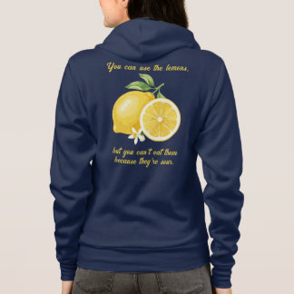 Sudadera El limón, fruta de color amarillo brillante, agrio