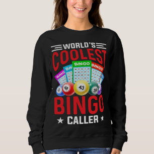 Sudadera El llamador de bingo más genial del mundo ganador