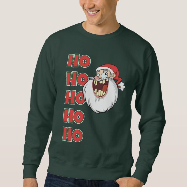 Sudadera El loco Santa Claus Laughing (Anverso)