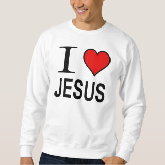 Sudadera El logo de Jesús Regalos I Love Jesus en una camis