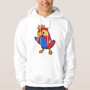 Sudadera El loro como rey con corona