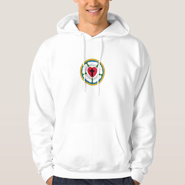 Sudadera El Lutheranism Martin Luther del rosa de Luther (Anverso)