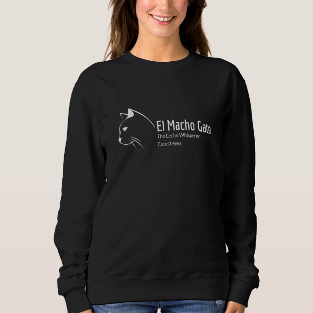 Sudadera El macho gato gato gato gatito (Anverso)