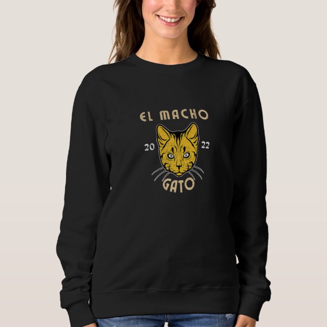 Sudadera El macho gato gato Kitty 2 (Anverso)