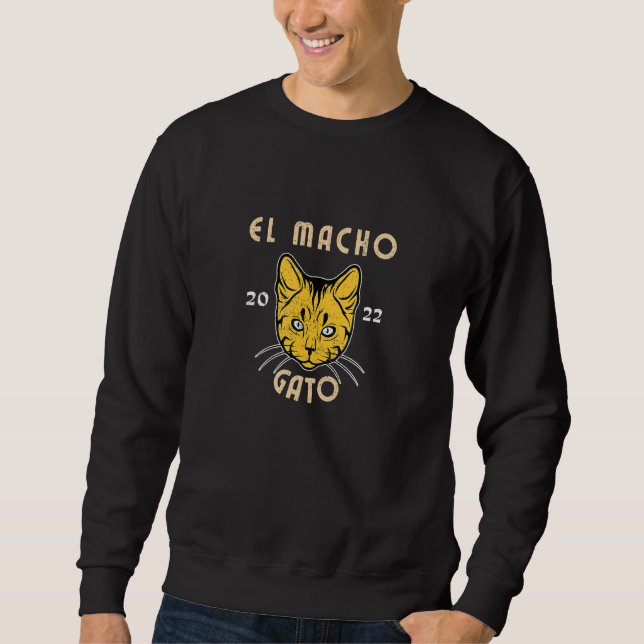 Sudadera El macho gato gato Kitty 2 (Anverso)
