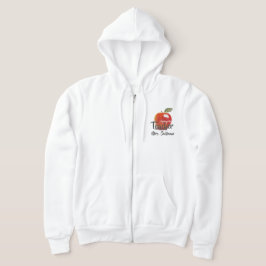 Sudadera El maestro de kindergarten de Apple Rojo personali