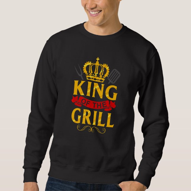 Sudadera El maestro de parrilladas Chef Dad Grandad (Anverso)