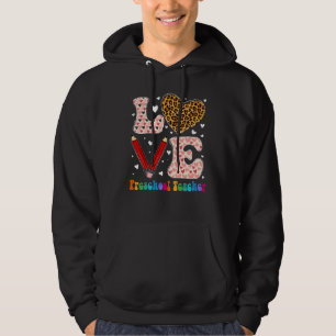 Sudadera El maestro de preescolar Leopard Plaid Valenti
