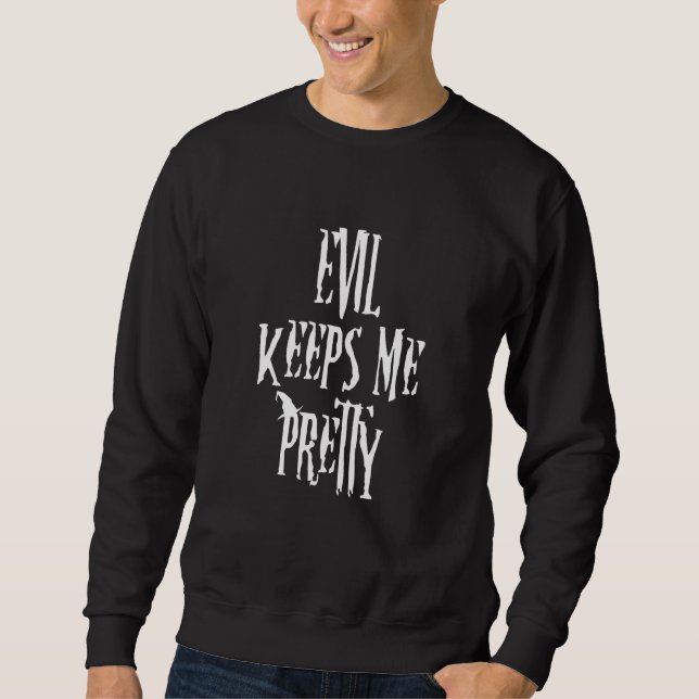 Sudadera El mal me mantiene Bonito (Anverso)