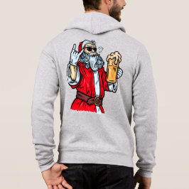 Sudadera El mal Papá Noel, el rock, la cerveza y el cigarro