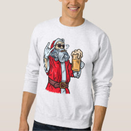 Sudadera El mal Papá Noel, el rock, la cerveza y el cigarro