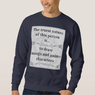 Sudadera El manga y el animado del drenaje de la naturaleza
