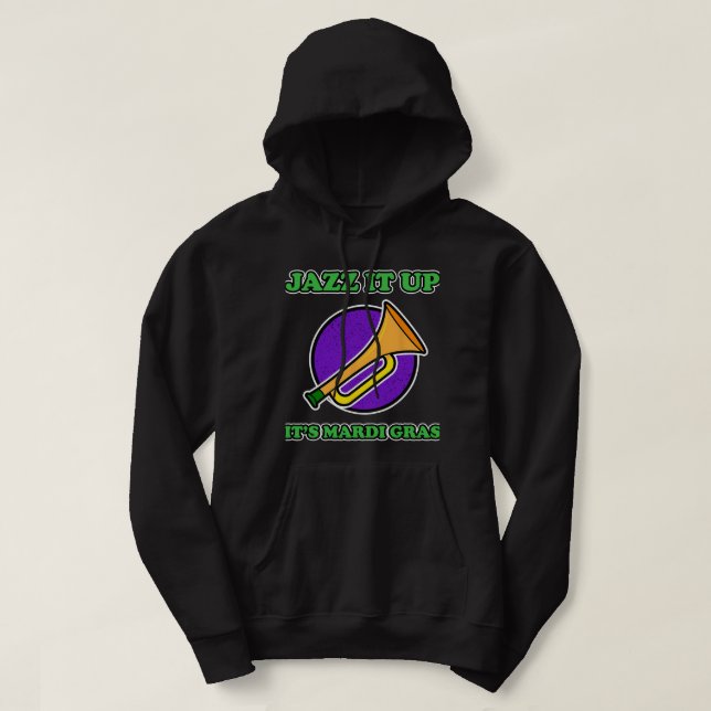 Sudadera El Mardi Gras Gira Jazz sube su Mardi Gras (Diseño del anverso)