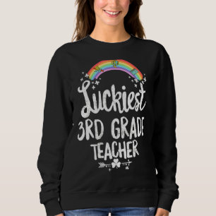 Sudadera El más afortunado maestro de tercer grado St Patri