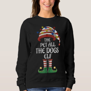 Sudadera El Mascota All The Dogs Elf Lights Funny Parking F