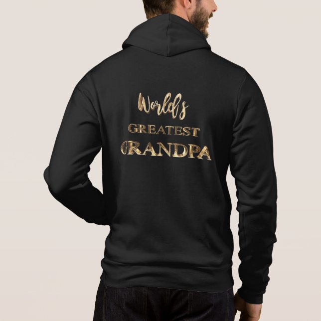 Sudadera El mayor abuelo del mundo elegante con aspecto de  (Reverso)