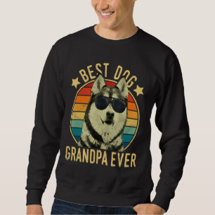 Sudadera El mejor abuelo de perro jamás Siberian Husky