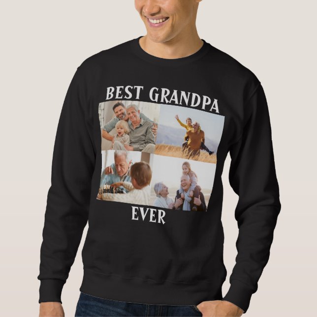 Sudadera El mejor abuelo de todos los tiempos 4 Collage de  (Anverso)