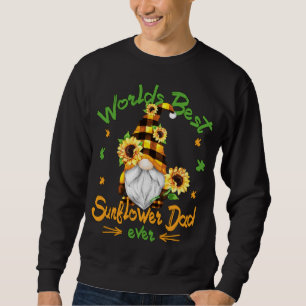 Sudadera El mejor abuelo divertido de papá de girasol Hippi