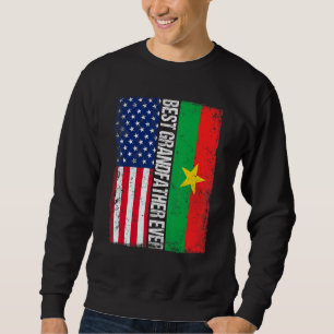 Sudadera El mejor abuelo jamás retro-estadounidense Burkina