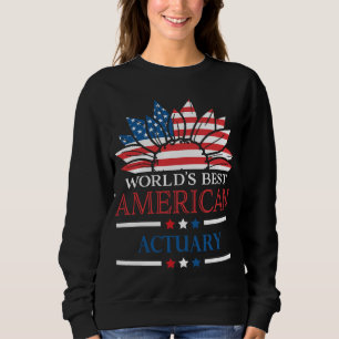 Sudadera El mejor actuario estadounidense del mundo del gir