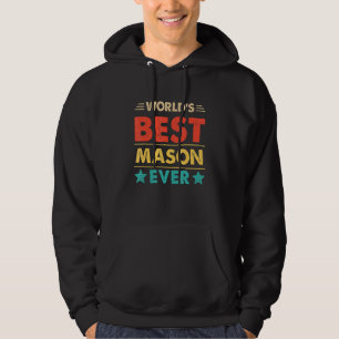 Sudadera El Mejor Albañil Retro del Mundo