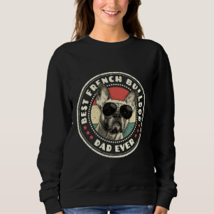 Sudadera El mejor amante del Bulldog francés de papá francé
