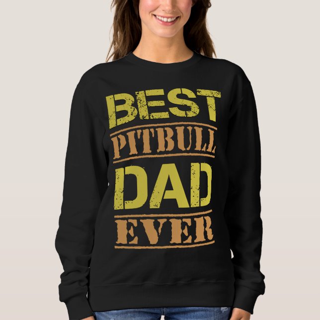 Sudadera El mejor amante del perro de Pitbull (Anverso)