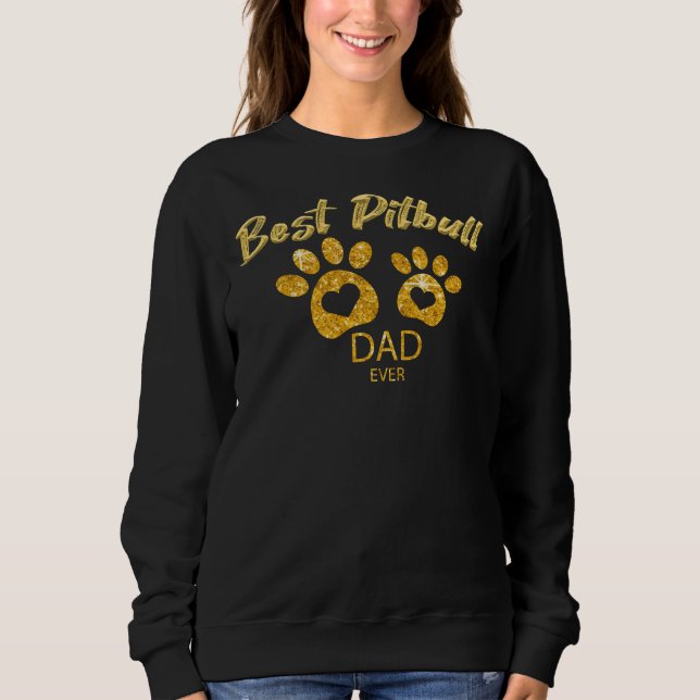 Sudadera El mejor amante del perro de Pitbull (Anverso)