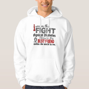 Sudadera El mejor amigo significa el mundo a mí diabetes
