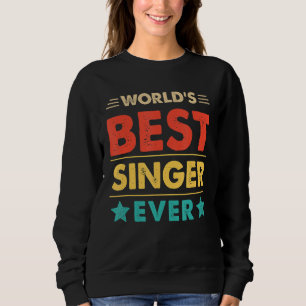 Sudadera El mejor cantante del mundo retro