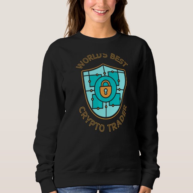 Sudadera El mejor comercio de criptografía del mundo (Anverso)