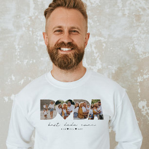 Sudadera El mejor Dada del Día del Primer Padre del Collage