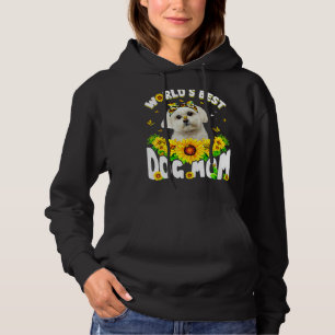 Sudadera El mejor día de la madre de perro maltesa del mund