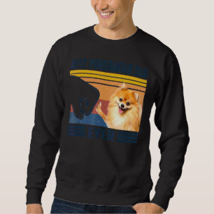 Sudadera El mejor día del padre de perro de Pomerania mascu