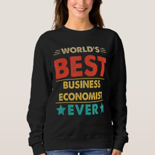 Sudadera El mejor economista de negocios del mundo retro