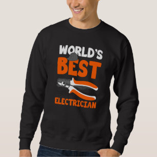 Sudadera El mejor electricista del mundo para electricista