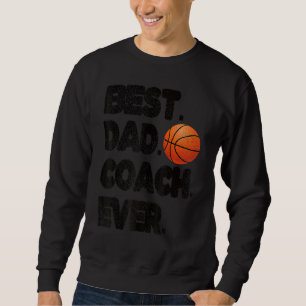 Sudadera El mejor entrenador de baloncesto papá entrenador