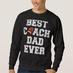 Sudadera El mejor entrenador de rugby de hombres, papá, el