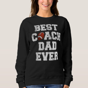 Sudadera El mejor entrenador de rugby de hombres, papá, el 